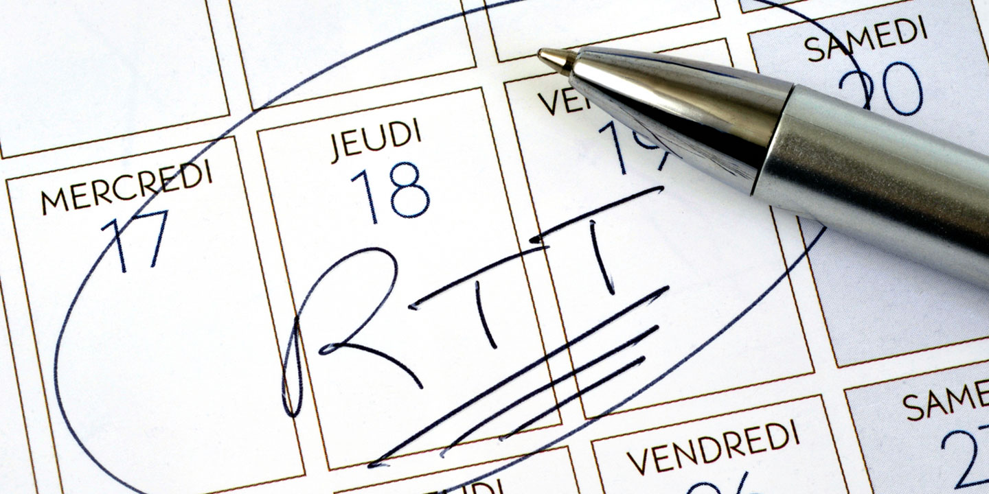 Nombre et positionnement des Jours RTT 2022