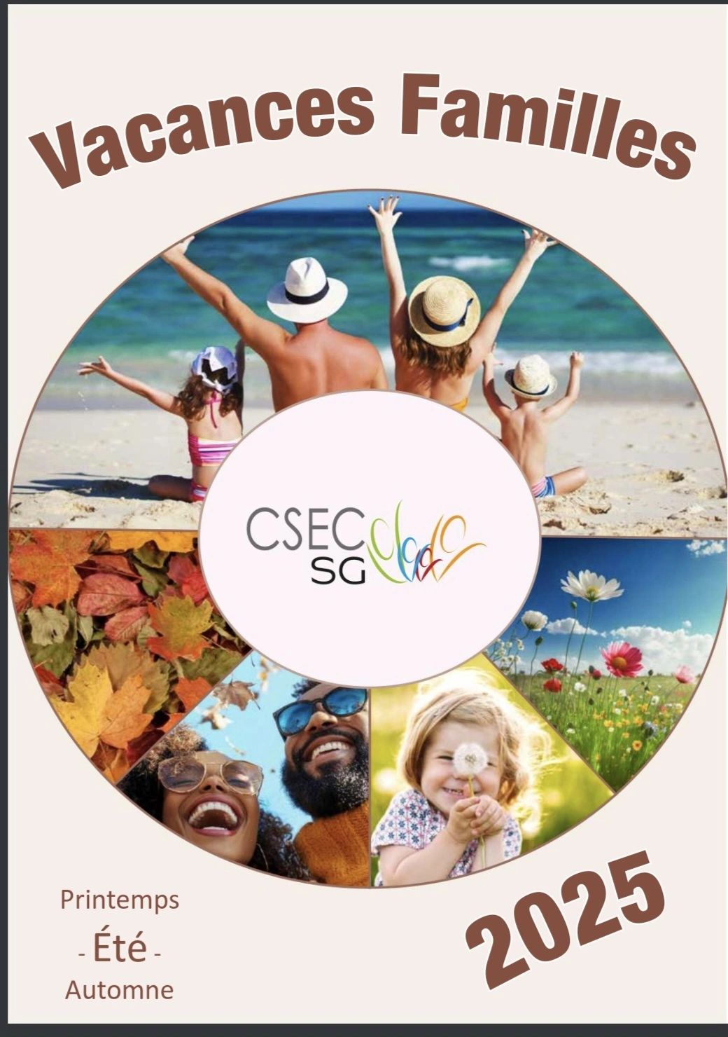 Catalogue vacances Familles Eté 2025 de CSEC  est paru !